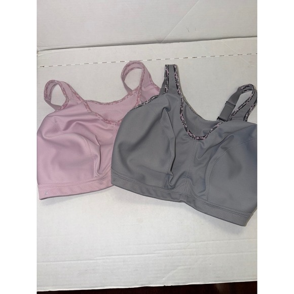 Glamorise Other - Glamorise Sport MagicLift High Impact Sports Bra 2 Pack Pink Grey 1066 40G